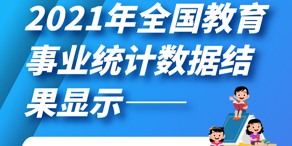 速遞！2021年全國教育事業(yè)統(tǒng)計主要結(jié)果發(fā)布