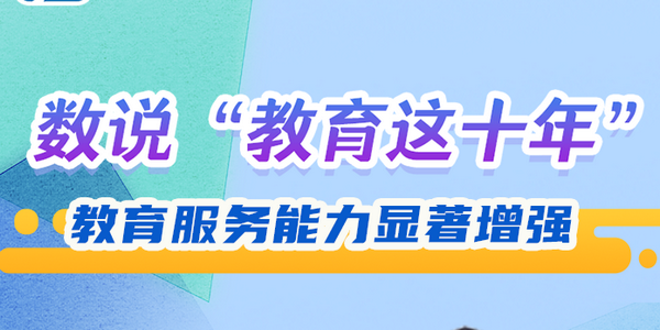 數(shù)說“教育這十年”：教育服務能力顯著增強 | 教育新征“圖”④