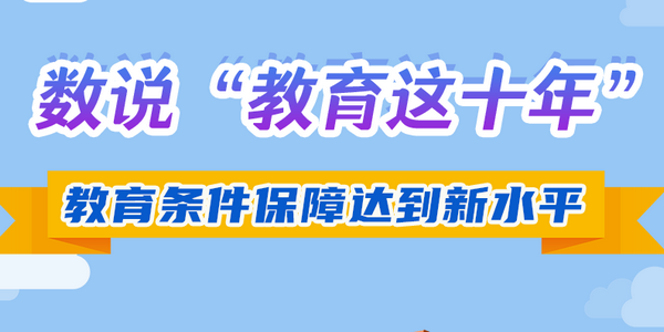 數(shù)說“教育這十年”：教育條件保障達到新水平 | 教育新征“圖”⑤
