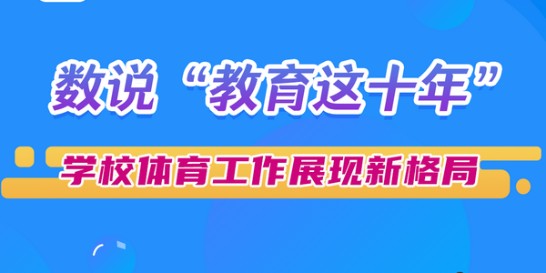 數(shù)說“教育這十年”：學(xué)校體育工作展現(xiàn)新格局 | 教育新征“圖”⑨